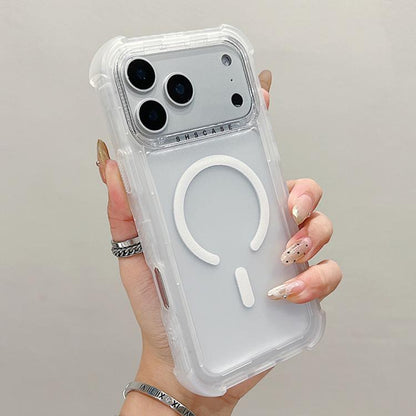 Transparent Matte TPU Hybrid PC 3-in-1 MagSafe Phone Case, For iPhone 17 Pro Max, For iPhone 17 Pro, For iPhone 17, For iPhone Air