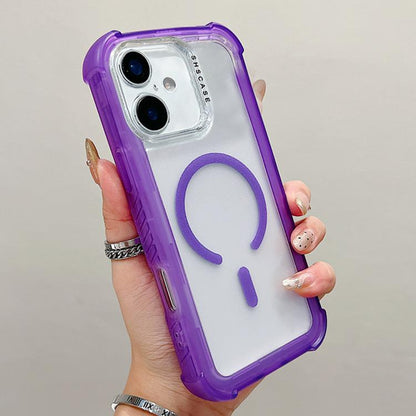 Transparent Matte TPU Hybrid PC 3-in-1 MagSafe Phone Case, For iPhone 17 Pro Max, For iPhone 17 Pro, For iPhone 17, For iPhone Air
