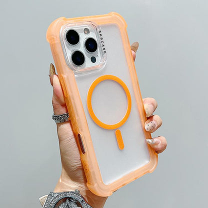 Transparent Matte TPU Hybrid PC 3-in-1 MagSafe Phone Case, For iPhone 16 Pro Max, For iPhone 16 Pro, For iPhone 16 Plus, For iPhone 16