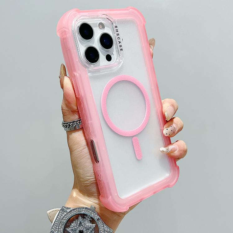 Transparent Matte TPU Hybrid PC 3-in-1 MagSafe Phone Case, For iPhone 16 Pro Max, For iPhone 16 Pro, For iPhone 16 Plus, For iPhone 16