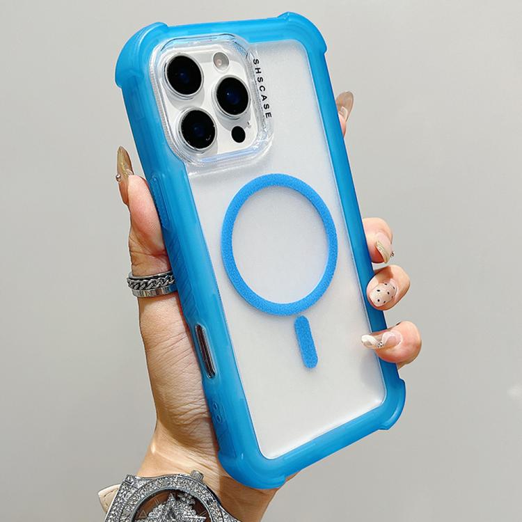 Transparent Matte TPU Hybrid PC 3-in-1 MagSafe Phone Case, For iPhone 16 Pro Max, For iPhone 16 Pro, For iPhone 16 Plus, For iPhone 16