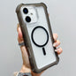 Transparent Matte TPU Hybrid PC 3-in-1 MagSafe Phone Case, For iPhone 16 Pro Max, For iPhone 16 Pro, For iPhone 16 Plus, For iPhone 16