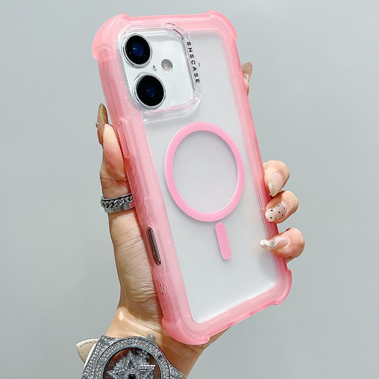 Transparent Matte TPU Hybrid PC 3-in-1 MagSafe Phone Case, For iPhone 16 Pro Max, For iPhone 16 Pro, For iPhone 16 Plus, For iPhone 16