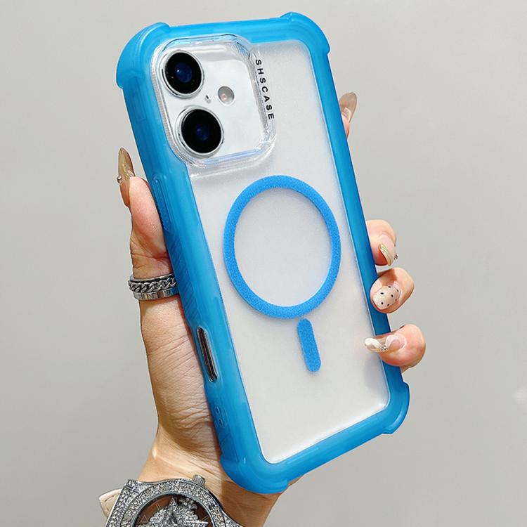 Transparent Matte TPU Hybrid PC 3-in-1 MagSafe Phone Case, For iPhone 16 Pro Max, For iPhone 16 Pro, For iPhone 16 Plus, For iPhone 16