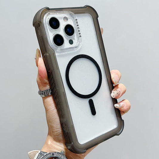 Transparent Matte TPU Hybrid PC 3-in-1 MagSafe Phone Case, For iPhone 15 Pro Max, For iPhone 15 Pro, For iPhone 15 Plus, For iPhone 15