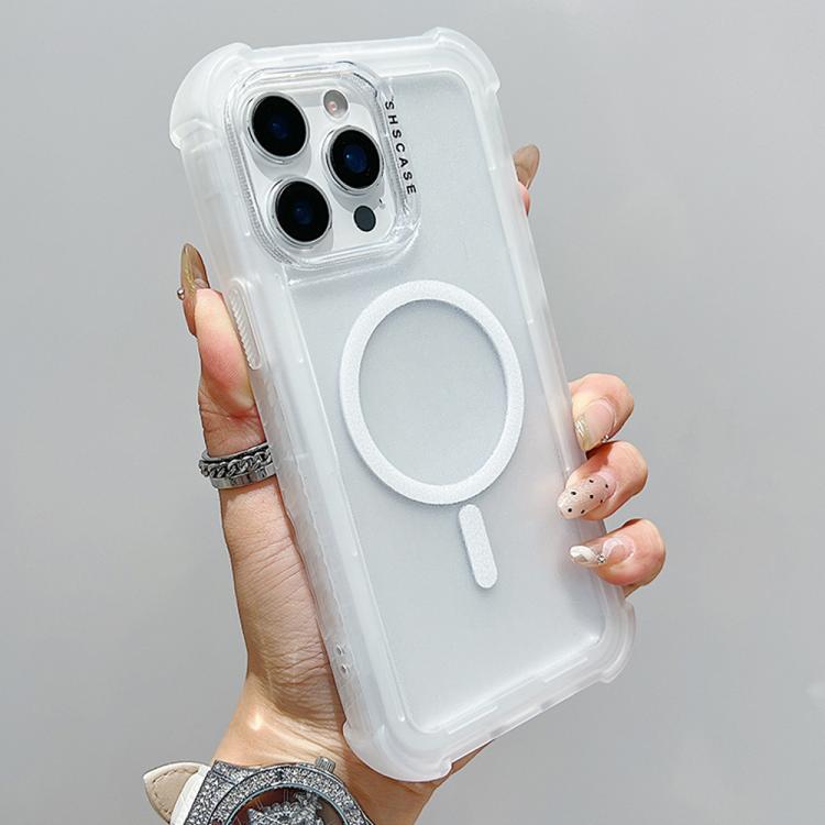 Transparent Matte TPU Hybrid PC 3-in-1 MagSafe Phone Case, For iPhone 14 Plus, For iPhone 14, For iPhone 14 Pro, For iPhone 14 Pro Max