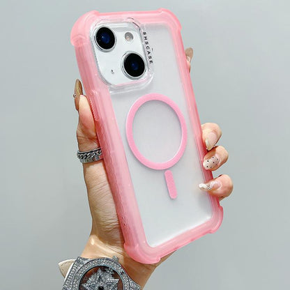 Transparent Matte TPU Hybrid PC 3-in-1 MagSafe Phone Case, For iPhone 14 Plus, For iPhone 14, For iPhone 14 Pro, For iPhone 14 Pro Max