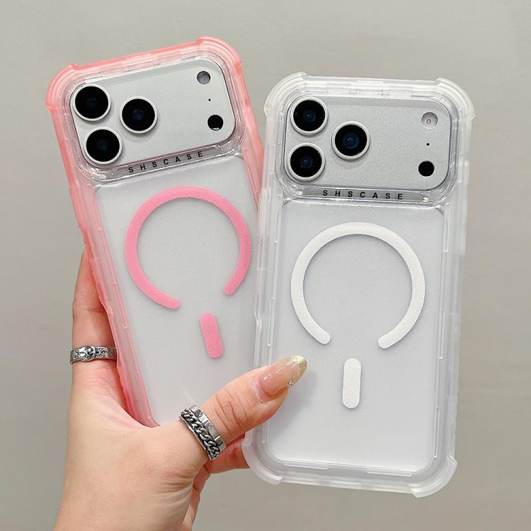 Transparent Matte TPU Hybrid PC 3-in-1 MagSafe Phone Case, For iPhone 16 Pro Max, For iPhone 16 Pro, For iPhone 16 Plus, For iPhone 16