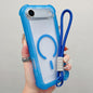 Transparent Matte TPU Hybrid PC 3-in-1 MagSafe Phone Case with Wrist Strap, For iPhone 17 Pro Max, For iPhone 17 Pro, For iPhone 17, For iPhone Air