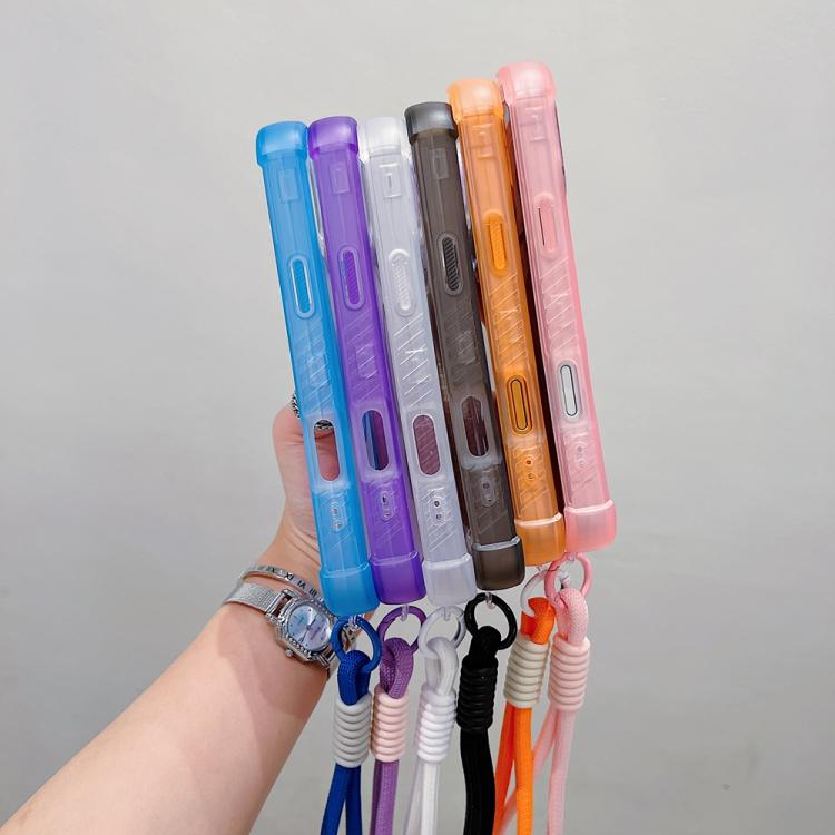 Transparent Matte TPU Hybrid PC 3-in-1 MagSafe Phone Case with Wrist Strap, For iPhone 17 Pro Max, For iPhone 17 Pro, For iPhone 17, For iPhone Air
