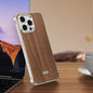 J TRIBE Metal Frameless Wood Texture MagSafe Phone Case, For iPhone 18 Pro / 17 Pro, For iPhone 18 Pro Max / 17 Pro Max, For iPhone 17, For iPhone Air, For iPhone 16 Pro Max, For iPhone 16 Pro, For iPhone 15 Pro Max, For iPhone 15 Pro