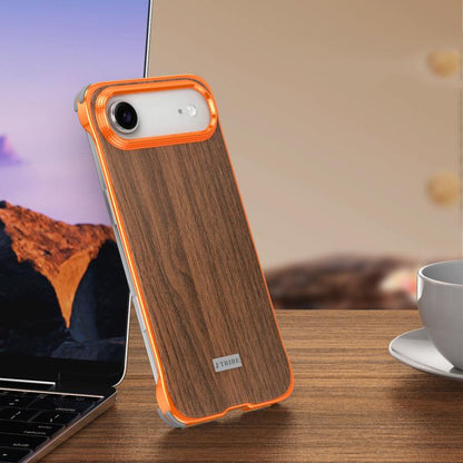 J TRIBE Metal Frameless Wood Texture MagSafe Phone Case, For iPhone 18 Pro / 17 Pro, For iPhone 18 Pro Max / 17 Pro Max, For iPhone 17, For iPhone Air, For iPhone 16 Pro Max, For iPhone 16 Pro, For iPhone 15 Pro Max, For iPhone 15 Pro