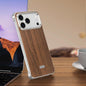 J TRIBE Metal Frameless Wood Texture MagSafe Phone Case, For iPhone 18 Pro / 17 Pro, For iPhone 18 Pro Max / 17 Pro Max, For iPhone 17, For iPhone Air, For iPhone 16 Pro Max, For iPhone 16 Pro, For iPhone 15 Pro Max, For iPhone 15 Pro