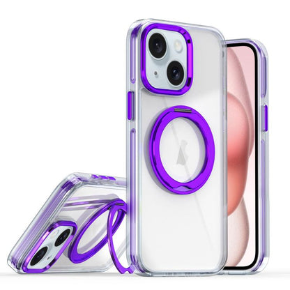 Magnetic 360 Degree Rotating Holder Phone Case, For iPhone 15 Pro, For iPhone 15 Plus, For iPhone 15, For iPhone 14 Plus