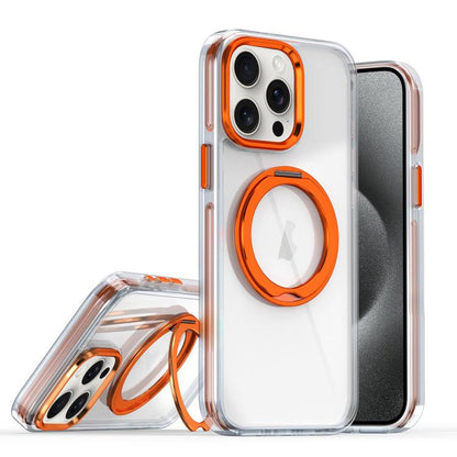 Magnetic 360 Degree Rotating Holder Phone Case, For iPhone 16 Pro, For iPhone 16 Plus, For iPhone 16, For iPhone 15 Pro Max