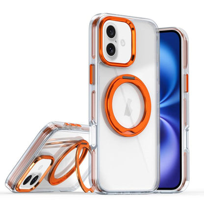Magnetic 360 Degree Rotating Holder Phone Case, For iPhone 16 Pro, For iPhone 16 Plus, For iPhone 16, For iPhone 15 Pro Max