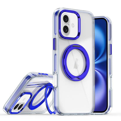 Magnetic 360 Degree Rotating Holder Phone Case, For iPhone 16 Pro, For iPhone 16 Plus, For iPhone 16, For iPhone 15 Pro Max
