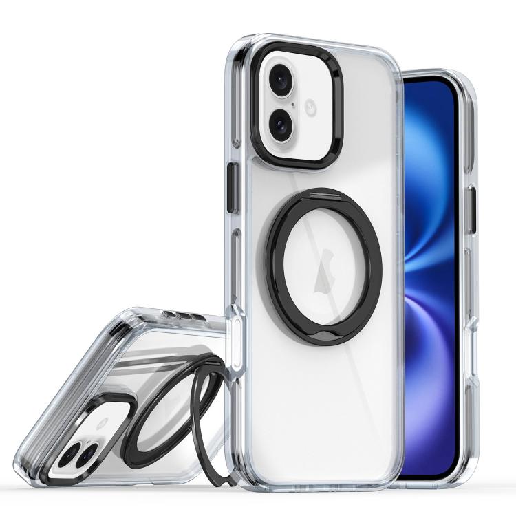 Magnetic 360 Degree Rotating Holder Phone Case, For iPhone 16 Pro, For iPhone 16 Plus, For iPhone 16, For iPhone 15 Pro Max