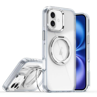 Magnetic 360 Degree Rotating Holder Phone Case, For iPhone 16 Pro, For iPhone 16 Plus, For iPhone 16, For iPhone 15 Pro Max