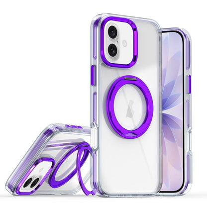 Magnetic 360 Degree Rotating Holder Phone Case, For iPhone 17 Pro Max, For iPhone 17 Pro, For iPhone 17, For iPhone 16 Pro Max