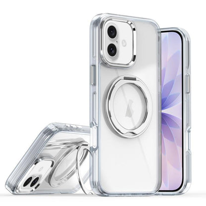 Magnetic 360 Degree Rotating Holder Phone Case, For iPhone 17 Pro Max, For iPhone 17 Pro, For iPhone 17, For iPhone 16 Pro Max