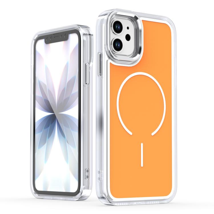 Bright Shadow Two-color MagSafe Magnetic Phone Case, For iPhone 11