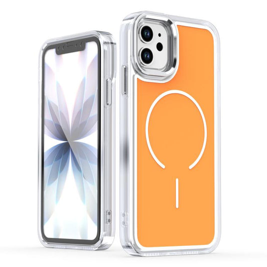 Bright Shadow Two-color MagSafe Magnetic Phone Case, For iPhone 11
