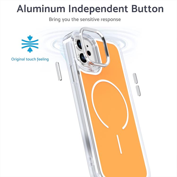 Bright Shadow Two-color MagSafe Magnetic Phone Case, For iPhone 11