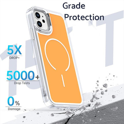 Bright Shadow Two-color MagSafe Magnetic Phone Case, For iPhone 11