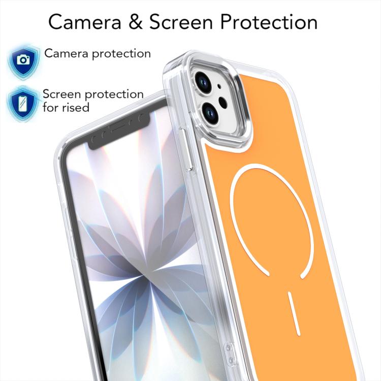 Bright Shadow Two-color MagSafe Magnetic Phone Case, For iPhone 11