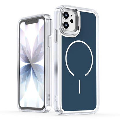 Bright Shadow Two-color MagSafe Magnetic Phone Case, For iPhone 11