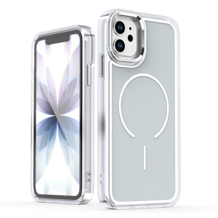 Bright Shadow Two-color MagSafe Magnetic Phone Case, For iPhone 11