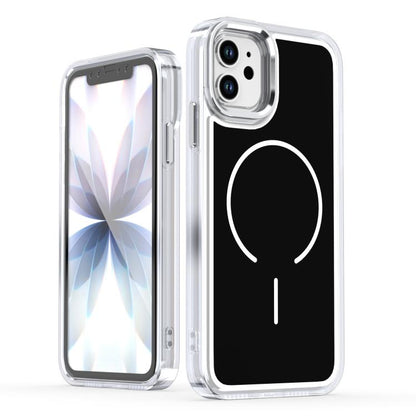 Bright Shadow Two-color MagSafe Magnetic Phone Case, For iPhone 11