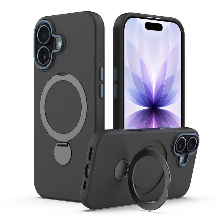 Gen1.5 Pivot Ring Holder TPU Hybrid PC Phone Case, For iPhone 16 Pro, For iPhone 16 Plus, For iPhone 16