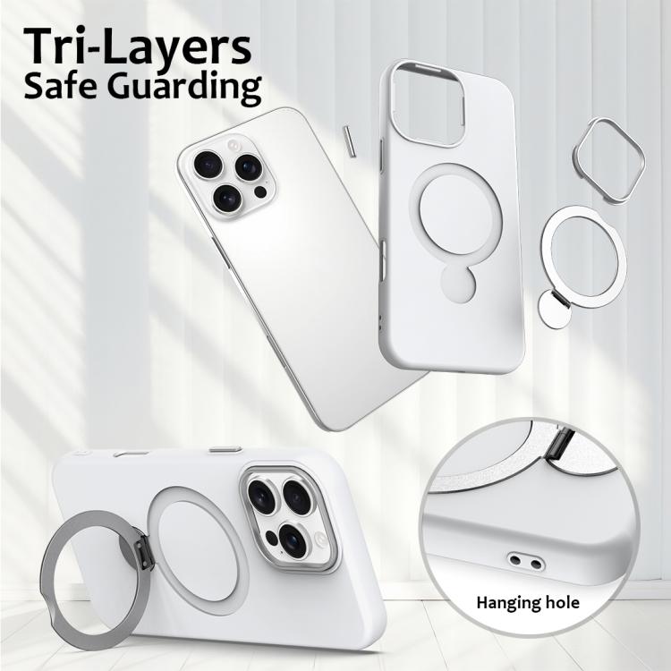 Gen1.5 Pivot Ring Holder TPU Hybrid PC Phone Case, For iPhone 16 Pro, For iPhone 16 Plus, For iPhone 16