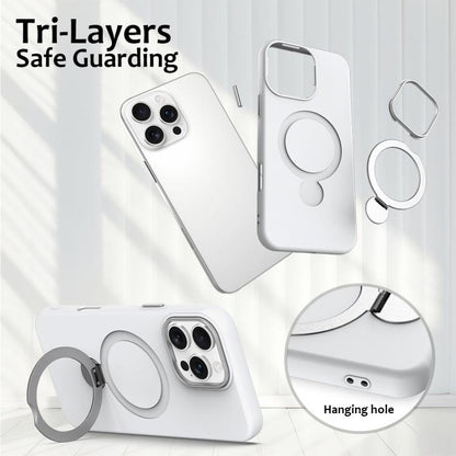 Gen1.5 Pivot Ring Holder TPU Hybrid PC Phone Case, For iPhone 16 Pro, For iPhone 16 Plus, For iPhone 16