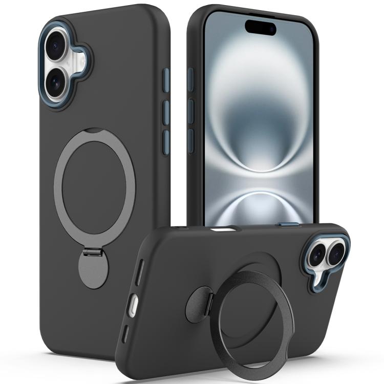 Gen1.5 Pivot Ring Holder TPU Hybrid PC Phone Case, For iPhone 16 Pro, For iPhone 16 Plus, For iPhone 16