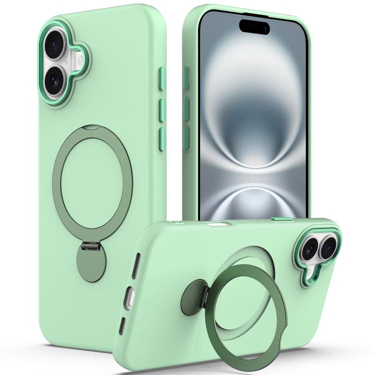 Gen1.5 Pivot Ring Holder TPU Hybrid PC Phone Case, For iPhone 16 Pro, For iPhone 16 Plus, For iPhone 16