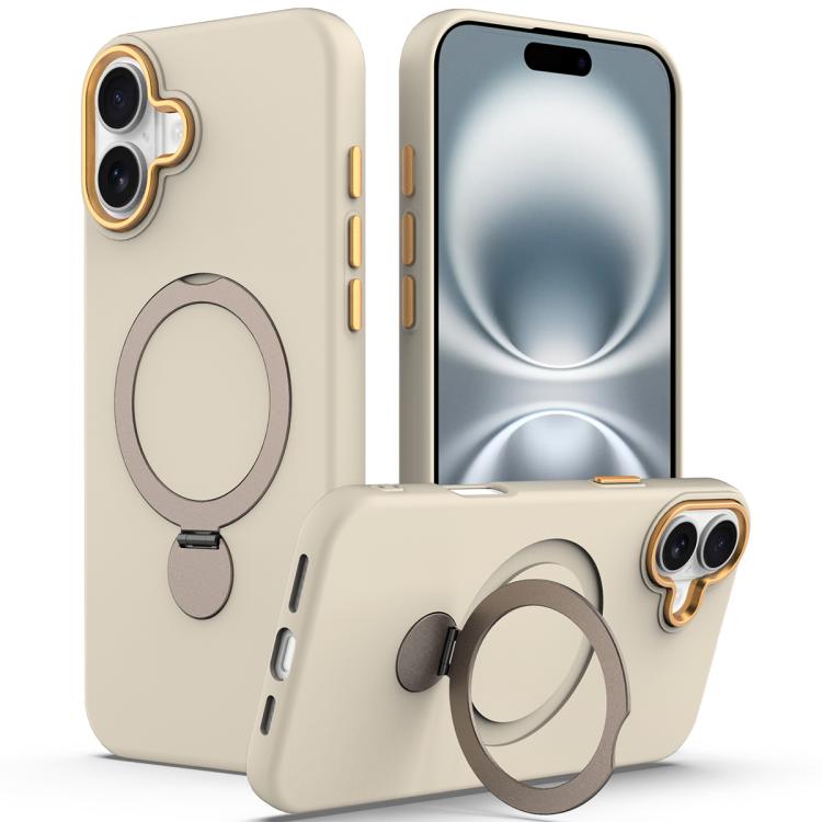 Gen1.5 Pivot Ring Holder TPU Hybrid PC Phone Case, For iPhone 16 Pro, For iPhone 16 Plus, For iPhone 16