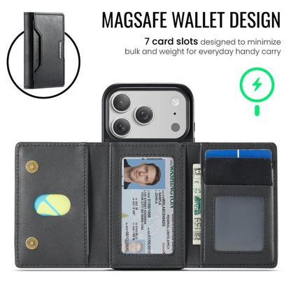 MAGKING K4 Series MagSafe RFID Tri-fold Card Bag Detachable Phone Case, For iPhone 18 Pro / 17 Pro, For iPhone 18 Pro Max / 17 Pro Max, For iPhone 17e / 16e, For iPhone 17