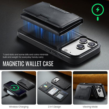 MAGKING K4 Series MagSafe RFID Tri-fold Card Bag Detachable Phone Case, For iPhone 18 Pro / 17 Pro, For iPhone 18 Pro Max / 17 Pro Max, For iPhone 17e / 16e, For iPhone 17