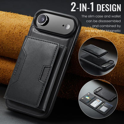 MAGKING K4 Series MagSafe RFID Tri-fold Card Bag Detachable Phone Case, For iPhone Air, For iPhone 16 Pro Max, For iPhone 16 Pro, For iPhone 16 Plus
