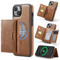 MAGKING K4 Series MagSafe RFID Tri-fold Card Bag Detachable Phone Case, For iPhone 16, For iPhone 15 Pro Max, For iPhone 15 Pro, For iPhone 15 Plus