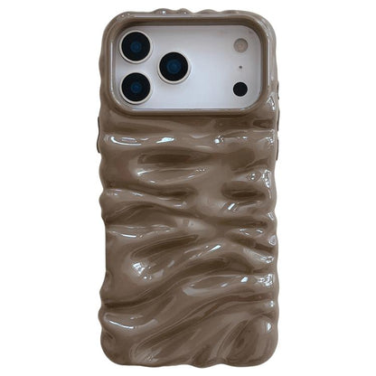 Cream Texture Electroplating TPU Full Coverage Phone Case, For iPhone 17 Pro