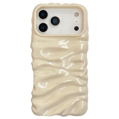Cream Texture Electroplating TPU Full Coverage Phone Case, For iPhone 17 Pro