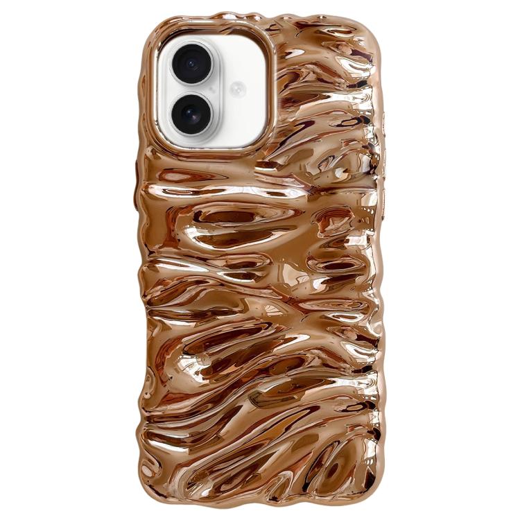 Cream Texture Electroplating TPU Full Coverage Phone Case, For iPhone 17