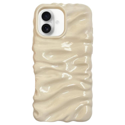 Cream Texture Electroplating TPU Full Coverage Phone Case, For iPhone 17