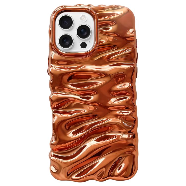 Cream Texture Electroplating TPU Full Coverage Phone Case, For iPhone 16 Pro