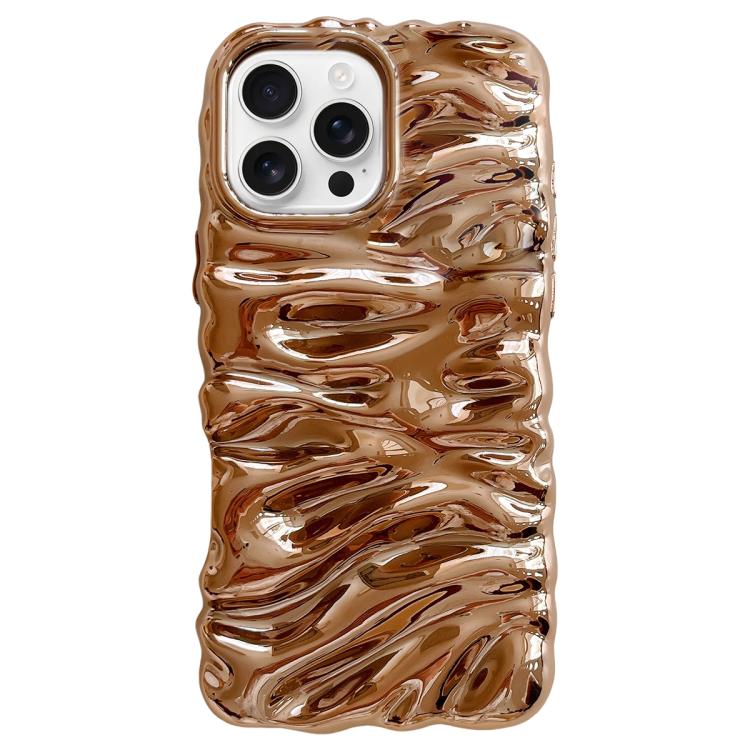 Cream Texture Electroplating TPU Full Coverage Phone Case, For iPhone 16 Pro