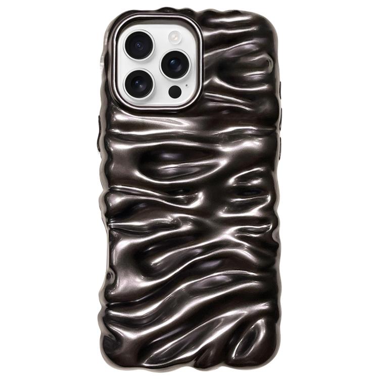 Cream Texture Electroplating TPU Full Coverage Phone Case, For iPhone 16 Pro
